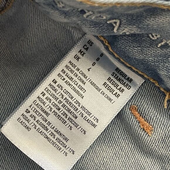 American Eagle Outfitters Super Stretch Flare Jeans Women's Size 0 Long - Picture 10 of 15